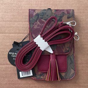 K. Carroll Accessories crossbody NWT red floral